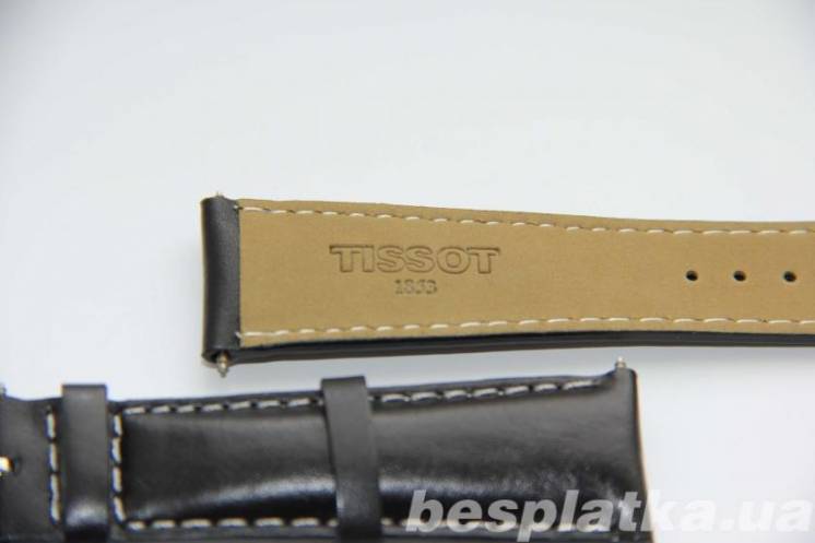 ремешок к часам TISSOT V8 черный для T039.417a браслет 22 на 18 мм