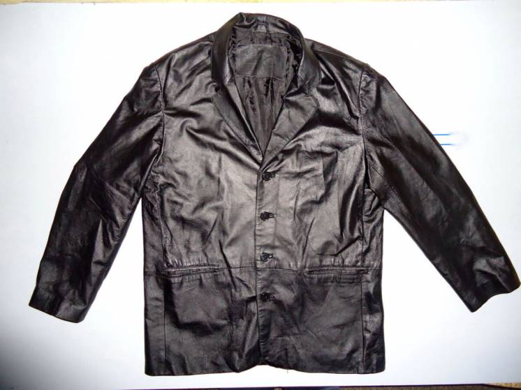 Куртка кожаная Union River пиджак XL