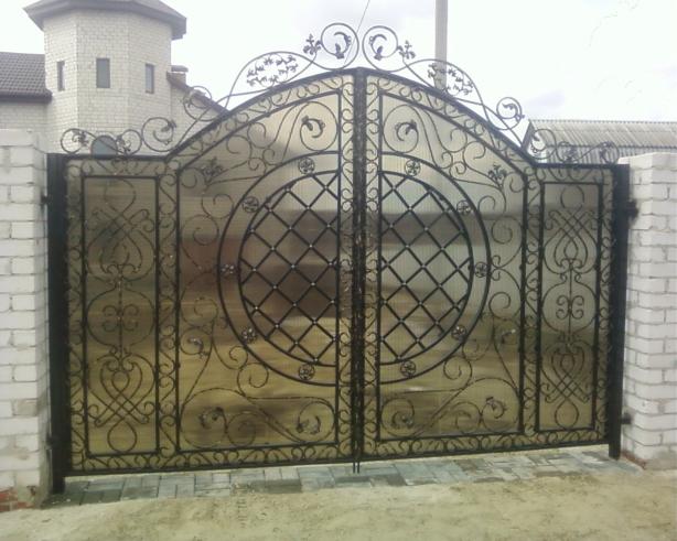 Ворота кованые ворота с элементами ковки