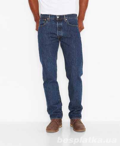 Американские джинсы Levis 501 Original Fit Jeans-Dark Stonewash (США)