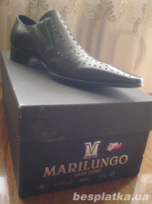 Продам новые итальянские летние мужские туфли