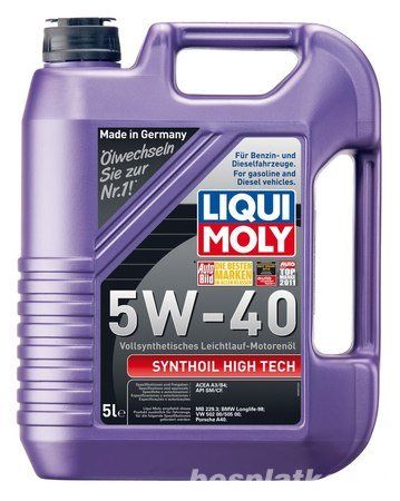 Моторное масло Liqui Moly Synthoil High Tech 5W-40 4л.
