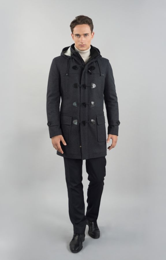 Мужское зимнее пальто Sun's House А,K-099 (Duffle Coat)