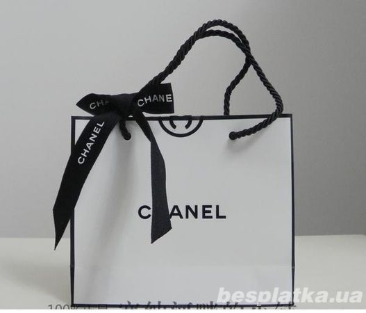 Бумажные Пакеты подарочные Шанель Chanel  оптом от 12-хшт код5а444