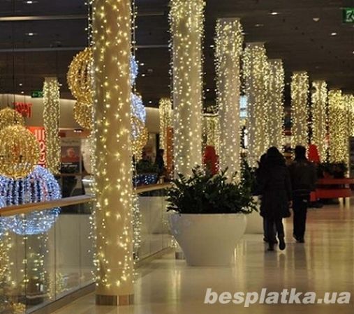 Уличные новогодние светодиодные гирлянды купить в Киеве, цена гирлянда