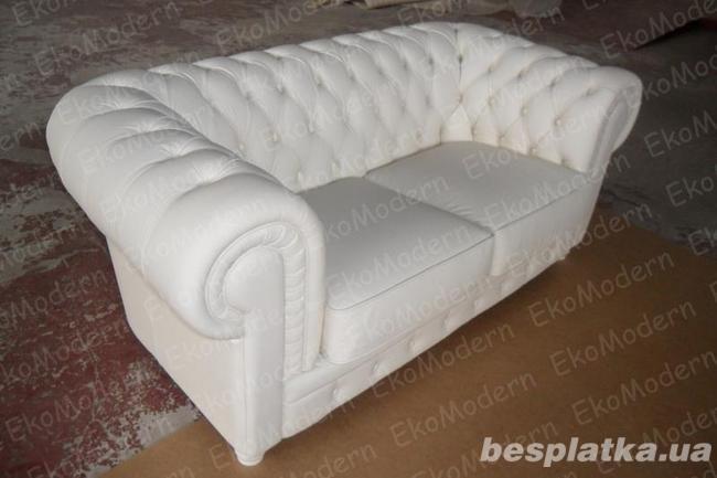 Кожаный мягкий диван ЧЕСТЕР в классическом стиле от производителя