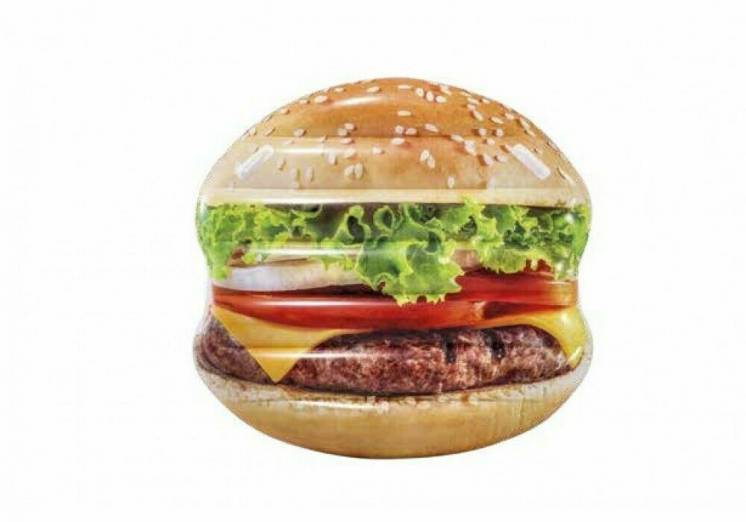 Интекс 58780 плот/матрас гамбургер размер:145*142 см