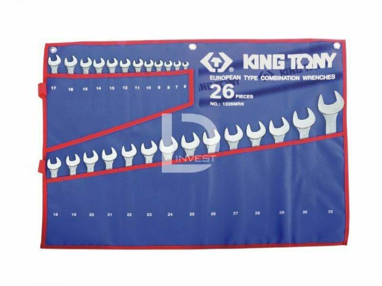 Набор ключей комби King Tony 1226mrn 26шт. (6-32 мм) Treoton