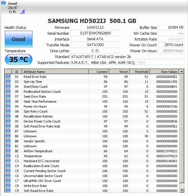 Жесткий диск Samsung Hd502ij 500 Gb (7200, 16 Mb, Sata 3)