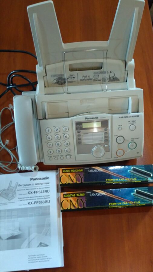 Телефон-факс, копир на обычной бумаге Panasonic Kx-343