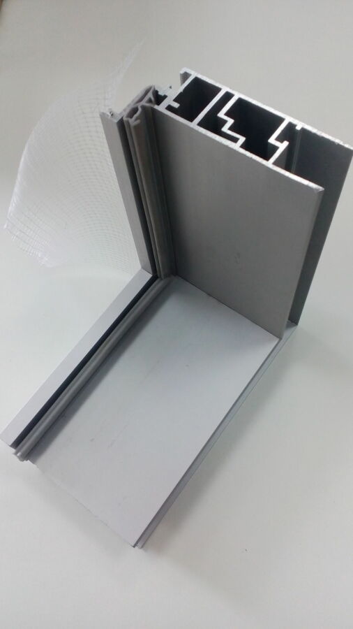 Профиль дверной коробки алюминиевый с добором (скрытые двери)