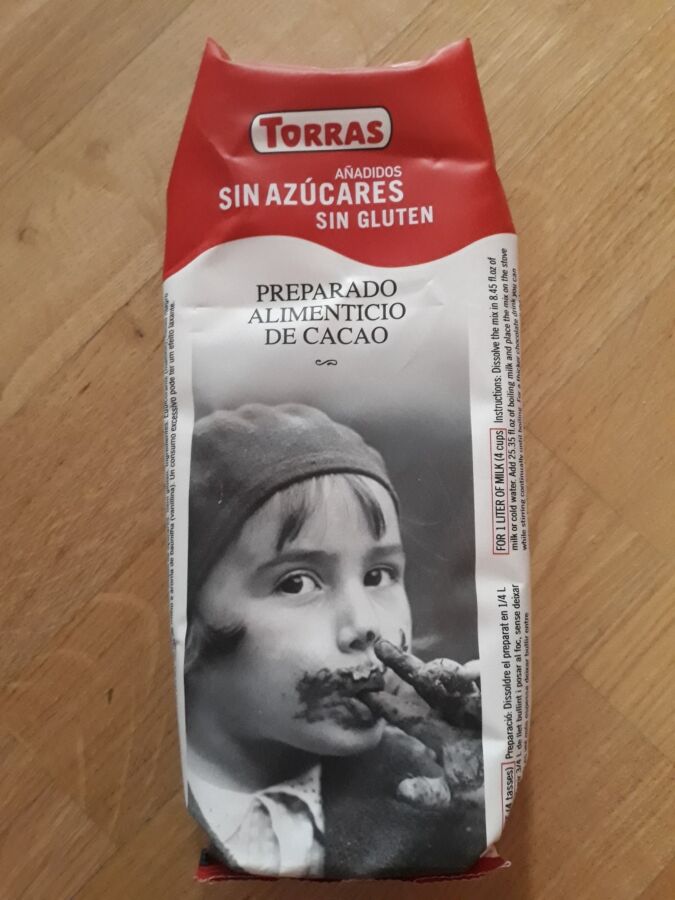 Горячий шоколад Torras A La Taza, без сахара, глютена и лактозы, 180г