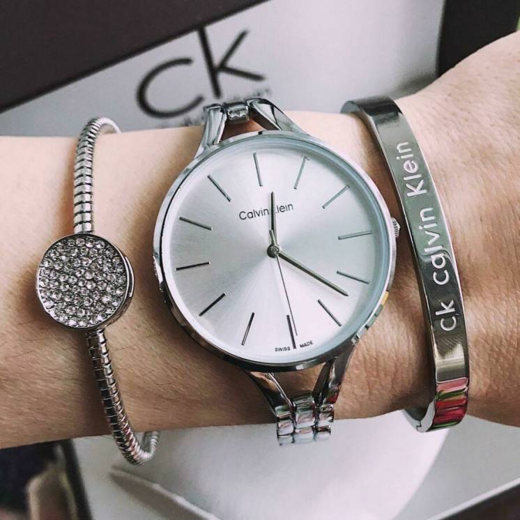 Женские часы Ck / Calvin Klein / часы кельвин кляйн / часы с браслетом