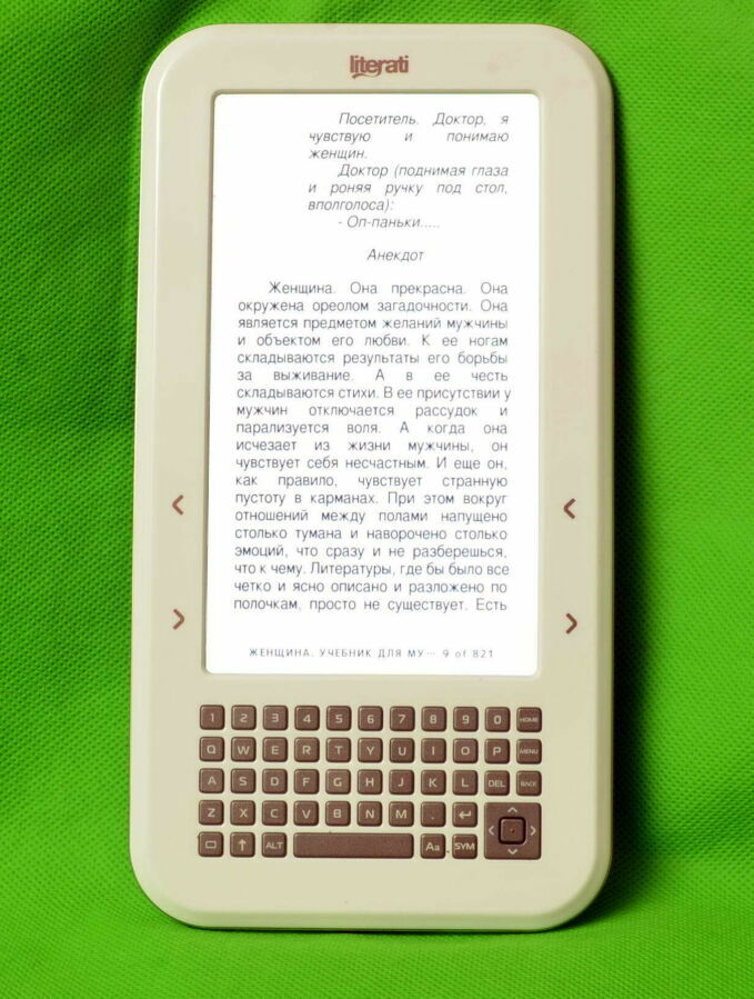 Электронная книга 7 дюймовая Literati Wi-fi подсветка