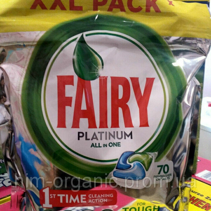Fairy Platinum All In 1 - 70 шт капсулы для посудомойки