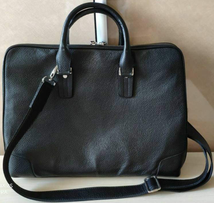 Продам мужской кожаный портфель - сумка (на плечо), деловой, новый
