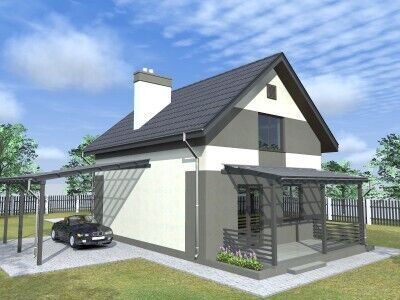 Новый проект дома на 6 сотках в Гостомеле возле Бучанского парка!