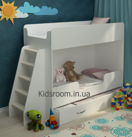 Двухъярусная кровать. кровать чердак. детская комната. двоярусне ліжко