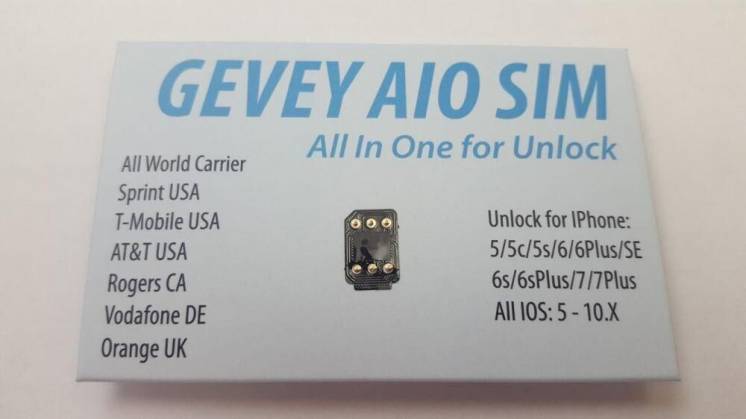 R-sim Gevey Aio 6 разблокировка Apple Iphone .