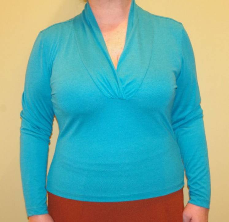 Пуловер Laura Scott новый бирюзовый с оригинальным воротником 54 раз.