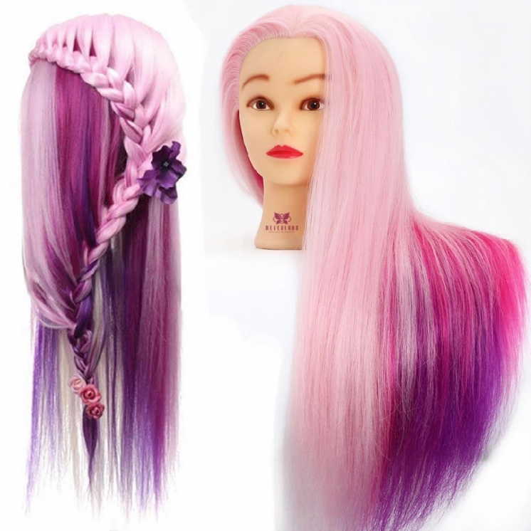 Кукла прически разноцветные волосы