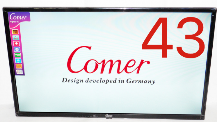 Тв телевизор Comer 43 дюйма Smart Tv+ T2 смарт E43dМ1100 андроид тв