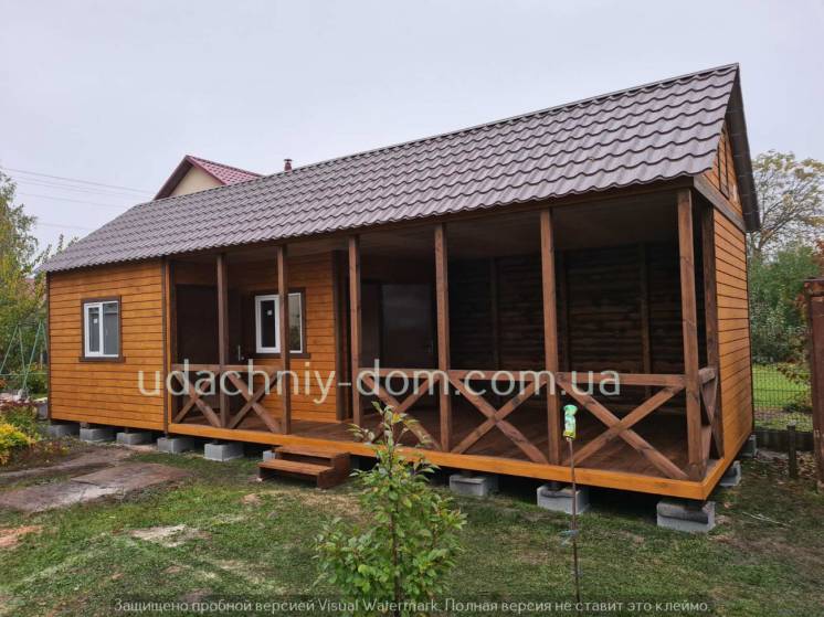Дачные каркасные домики с доставкой и установкой по Киевской области.