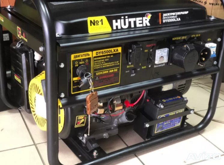 Бензиновый генератор Huter Dy6500lx электростартер с пультом