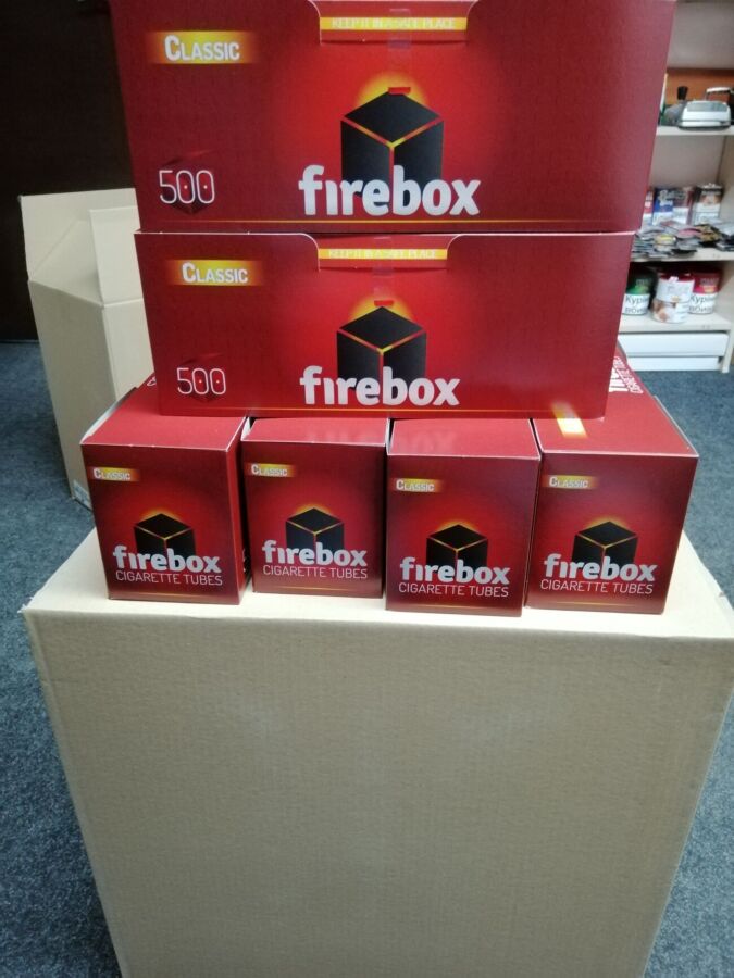 Сигаретные гильзы Firebox 10 000 шт гильзы для сигарет Firebox 500шт,