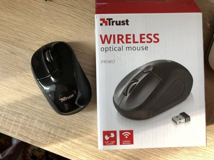 Мышь беспроводная Trust Primo Wireless Mouse Black
