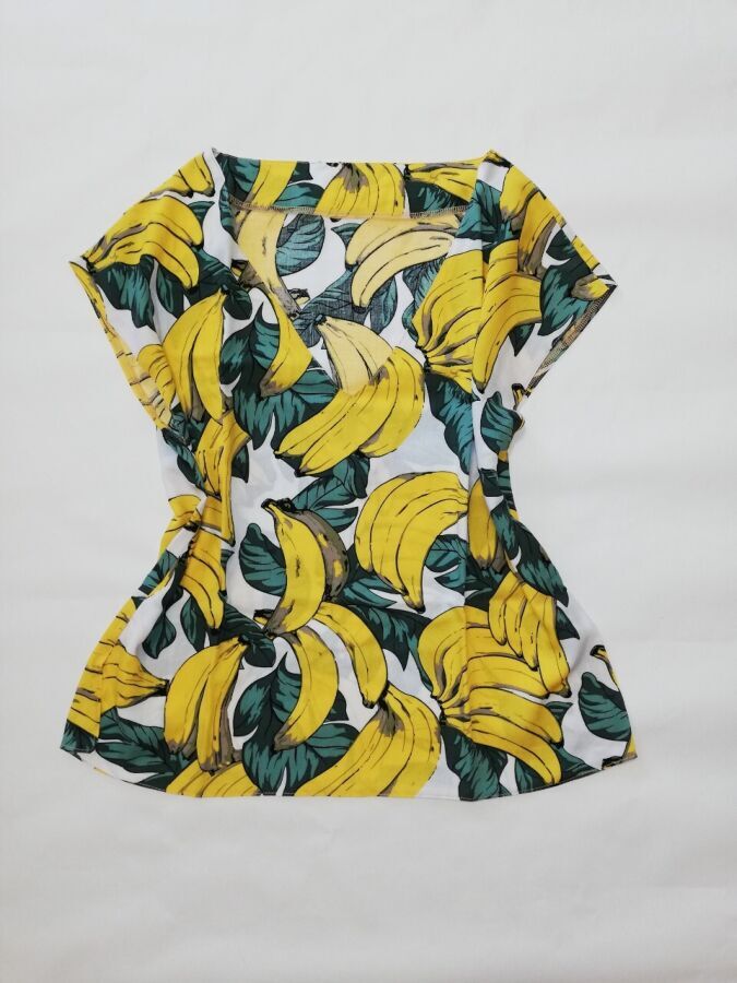 Блуза з бананами штапель M