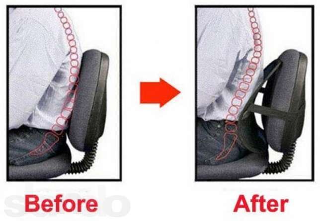 Ортопедическая поддержка спины, накладка на кресло автомобиля, стула