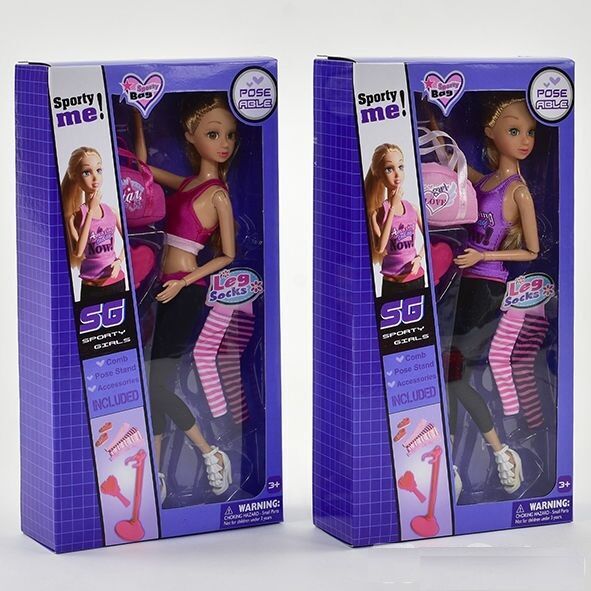 Кукла спортсменка с аксессуарами в коробке, 2 вида, аналог Barbie, хит