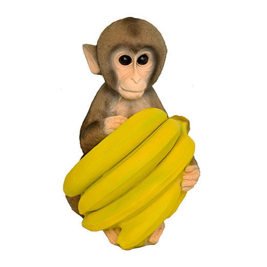 Садовая фигура обезьяна с бананами
