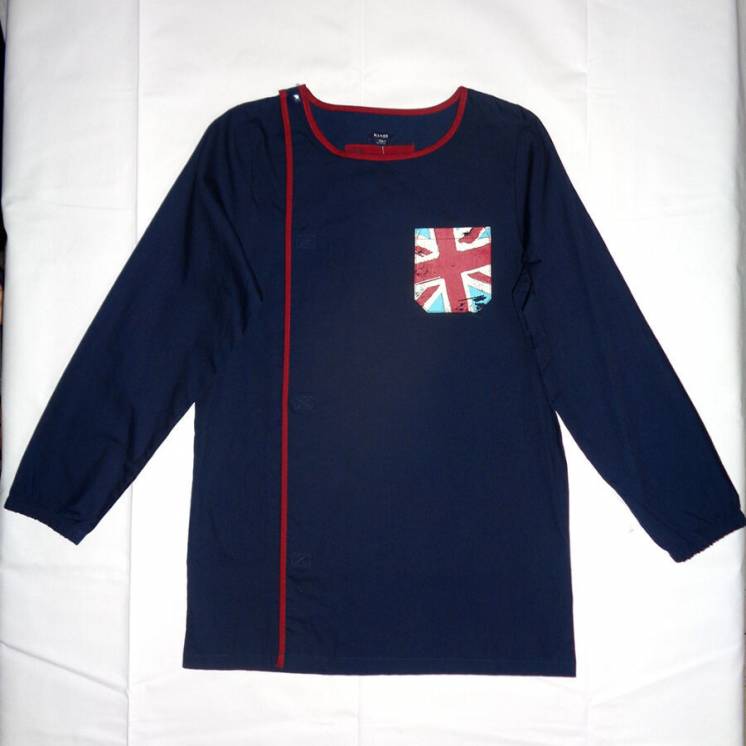 Kiabi рубашка на мальчика 9-10 л./138-143 см. китайская сорочка летняя