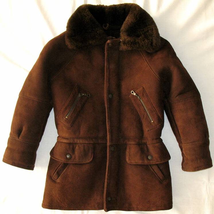 Дубленка детская 134 см кожаная куртка мальчика дублянка на меху зима