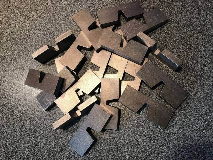 Сегменты алмазные для дисков по бетону 800 мм.