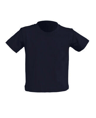 Детская футболка, темно-синяя, 0-2 года