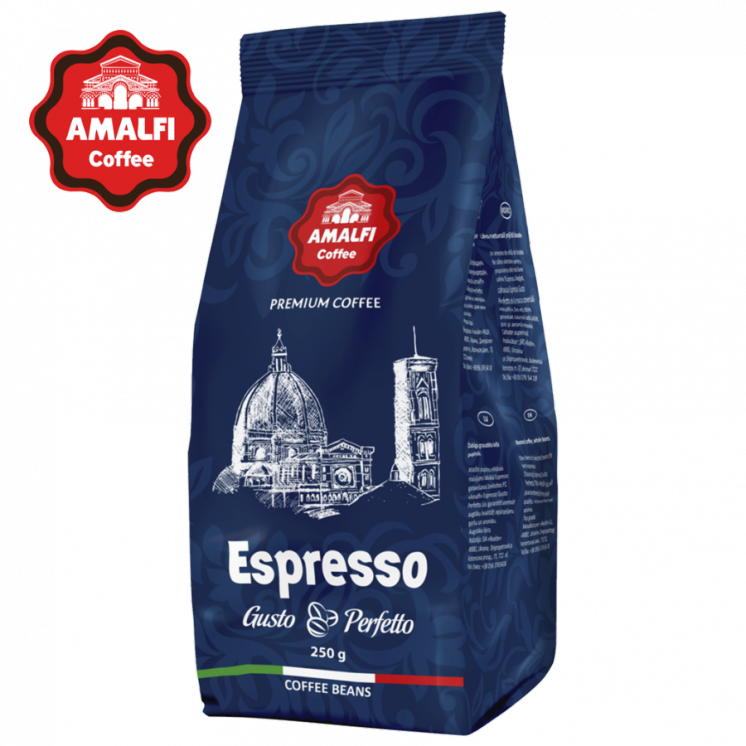 Кофе в зернах Amalfi Gusto Perfetto (70 % арабика / 30 % робуста)