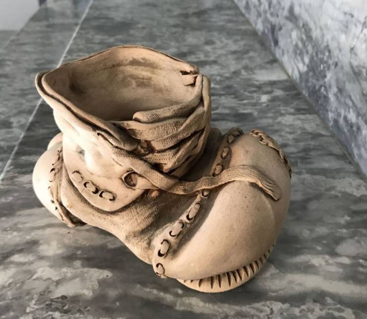 Пепельница ботинок керамика ссср