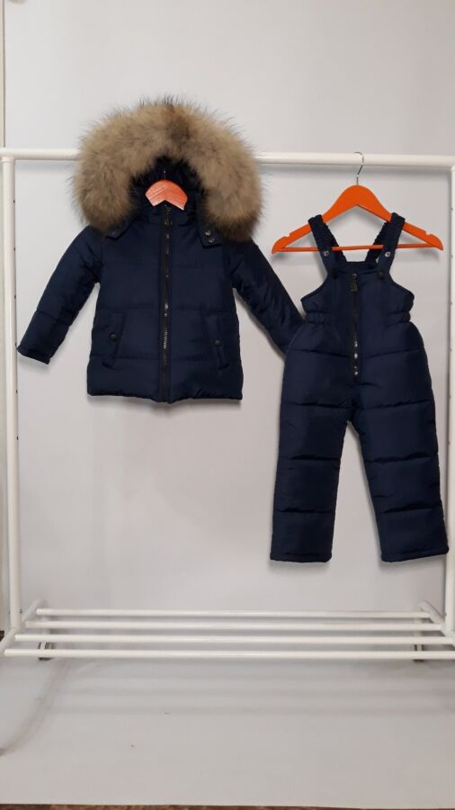 Зимний термо костюм на мальчика курточка и полукомбинезон