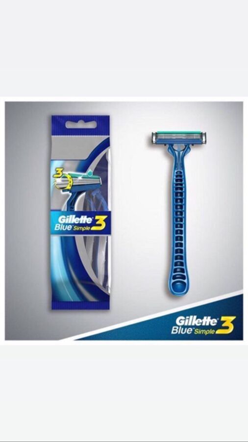 Одноразовые станки Gillette Blue Simple3