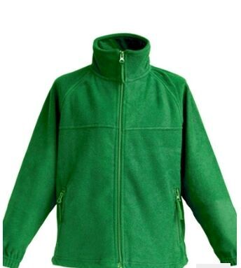 Детская флисовая куртка, зеленая