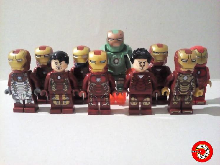 Lego (лего) минифигурки (фигурки) железный человек Iron Man - оригинал