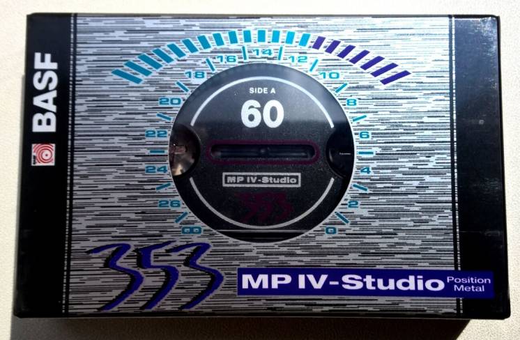 Аудио кассета новая запечатанная Basf 353 Mp Iv-studio Position Metal