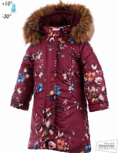 Pilguni 2019. Bloomi пальто зимнее для девочек-подростков с  енотом