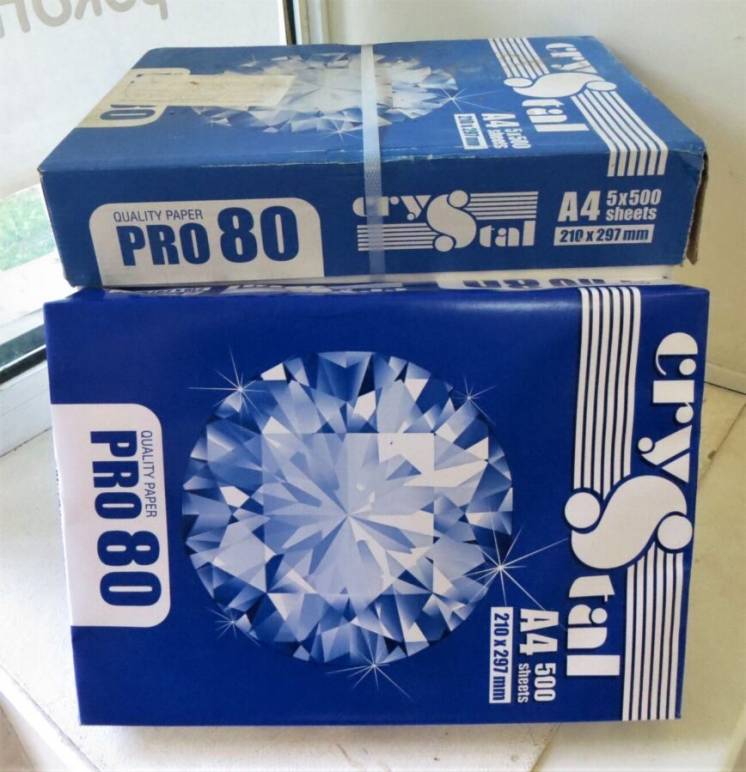 Бумага A4 Crystal Pro 80, 80 г/м2, 500 листов