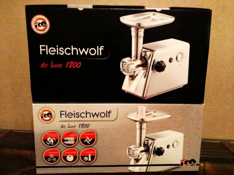 Мясорубка Ito De Lux Fleischwolf Mga-180 Germany 1800вт