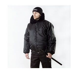 Мужская зимняя куртка чёрного цвета