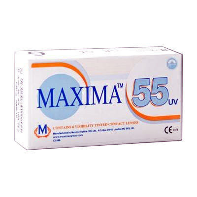 Контактные линзы "maxima 55 Uv" англия 1 мес.